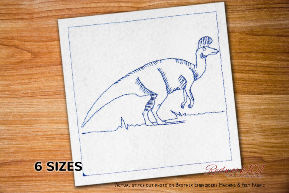 Lambeosaurus Dinosaurs Redwork: A Designer's Review