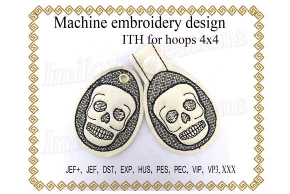 Review: Key Fob Skull - in the Hoop for Boutique Sweatshirts